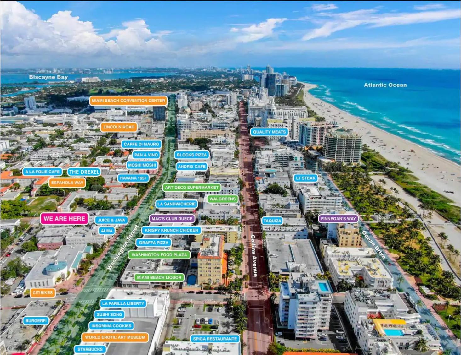 2 Bedroom Apartment 3 Minute Walk To South Beach & Ocean Drive Miami Beach Kültér fotó
